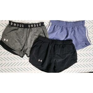 Under Armour Adidas Shorts 3pc Womans Sz S Active Gym Sports Workout Running EUC